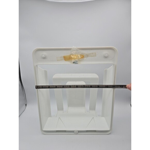 Vtg Rubbermaid Paper Grocery Bag Holder Organizer Storage Kitchen No. 2313 White - Picture 5 of 5